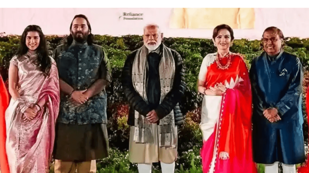Modi with Ambani Family