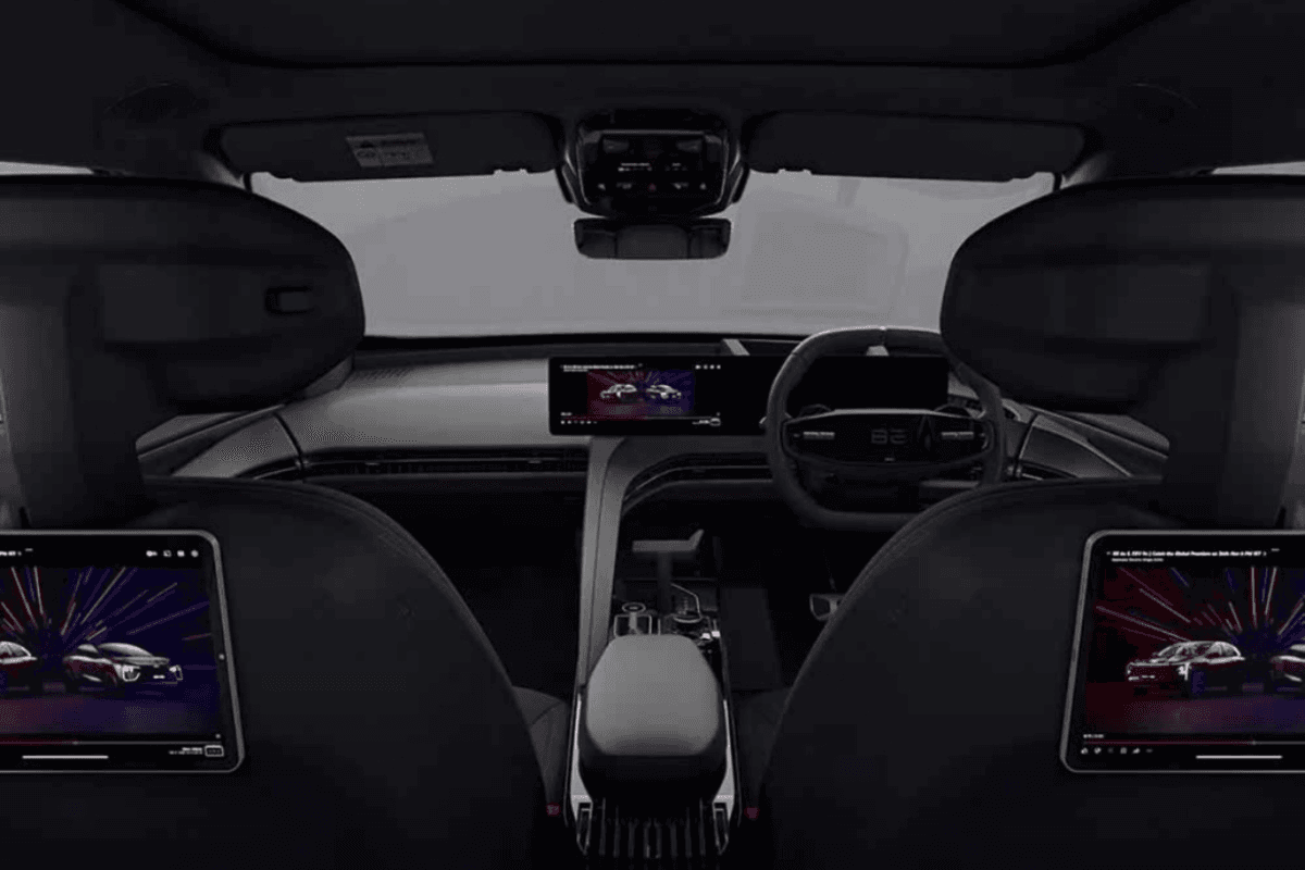 interior of the Mahindra BE 6