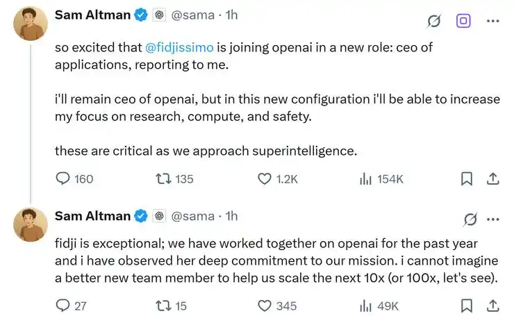 CEO of OpenAI Announcement 