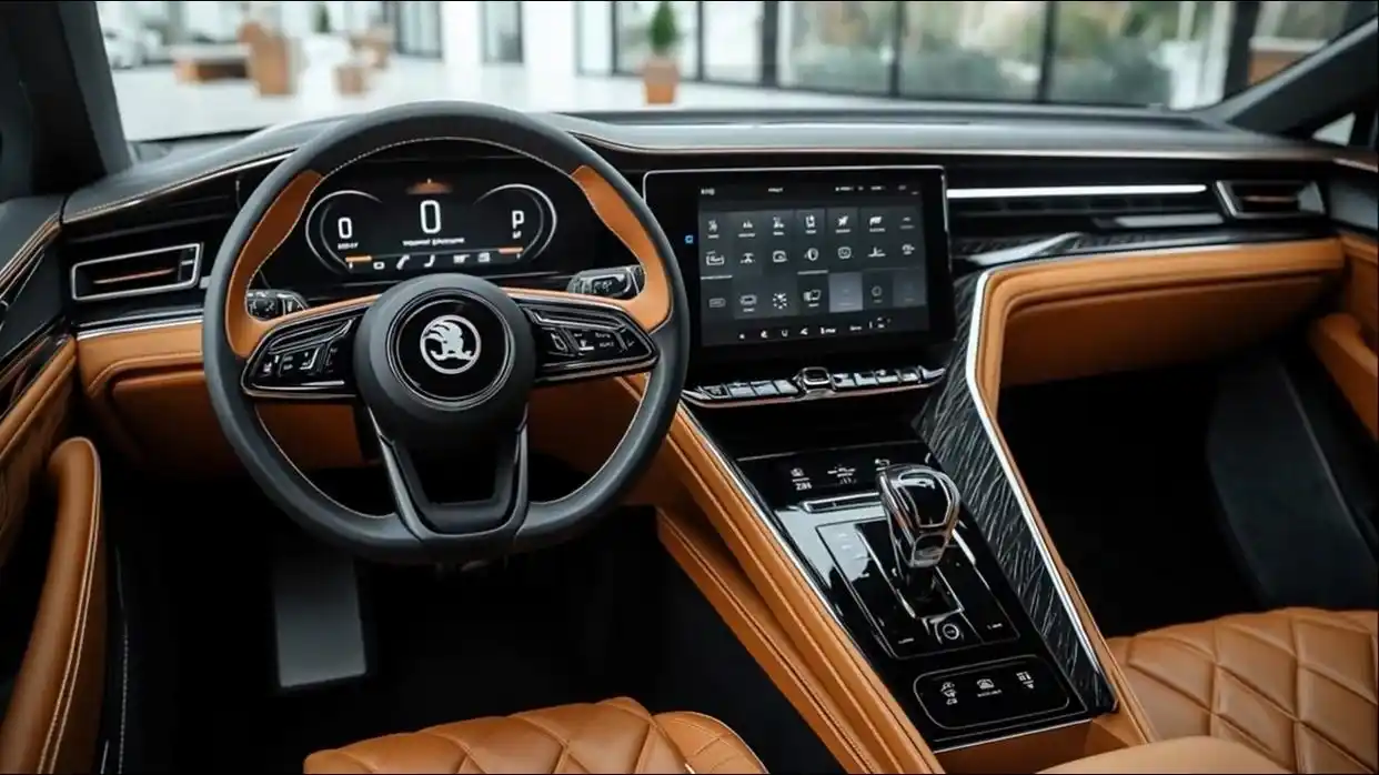 Skoda Karoq premium digital cockpit view and interior 
