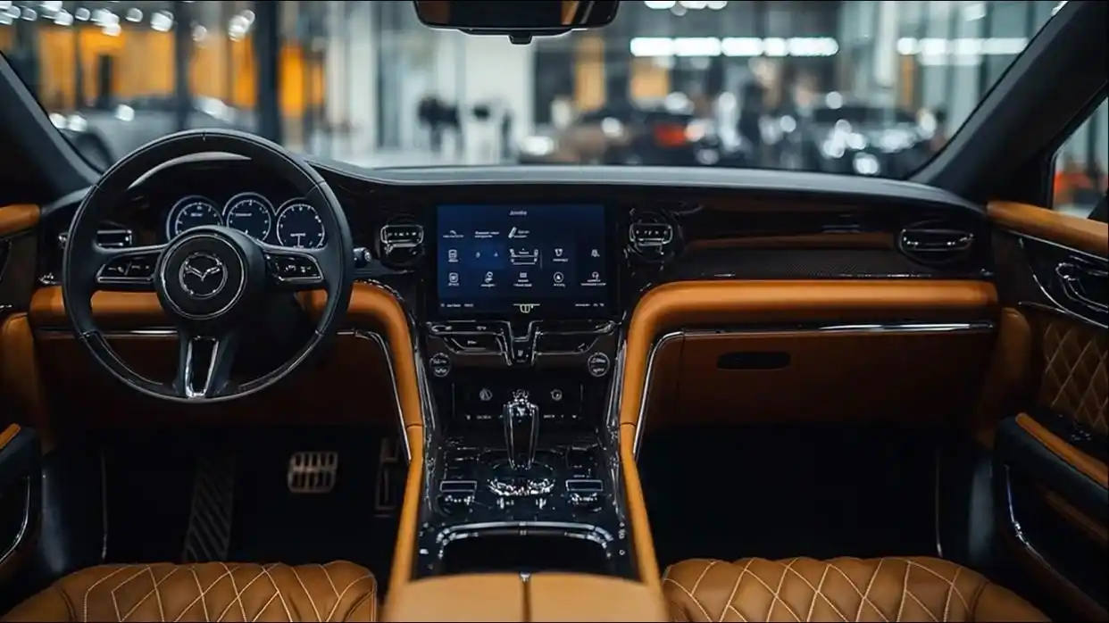 Mazda CX 60 luxury interior cockpit view