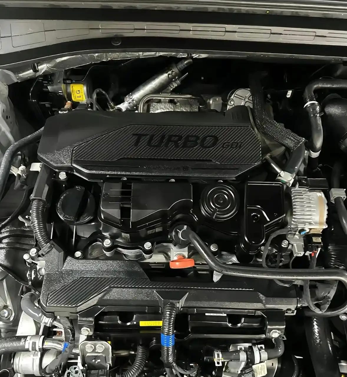 Turbo GDI engine of Kia K5 sedan
