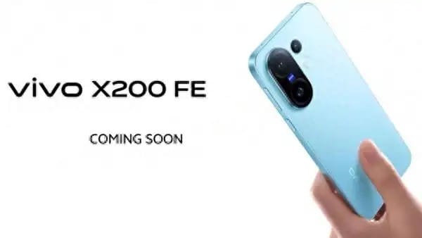 Vivo X200 FE teaser with sky blue finish