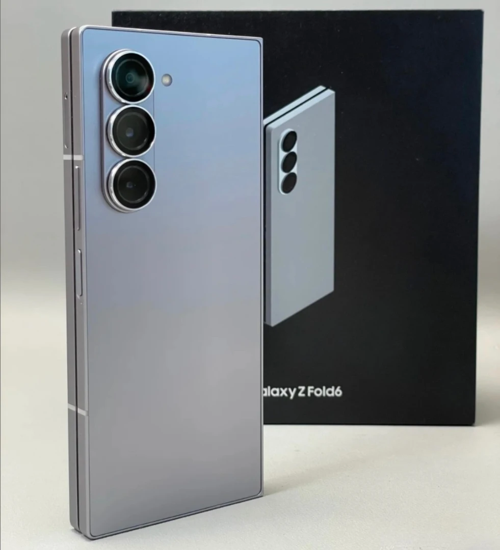 Galaxy Z Fold 7 triple rear camera in silver finish