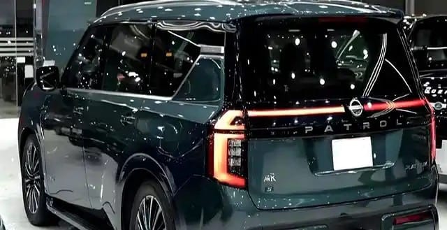 Rear view of the new Nissan Patrol SUV