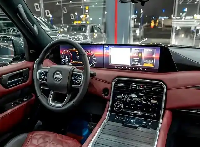 Luxurious interior of the new Nissan Patrol SUV