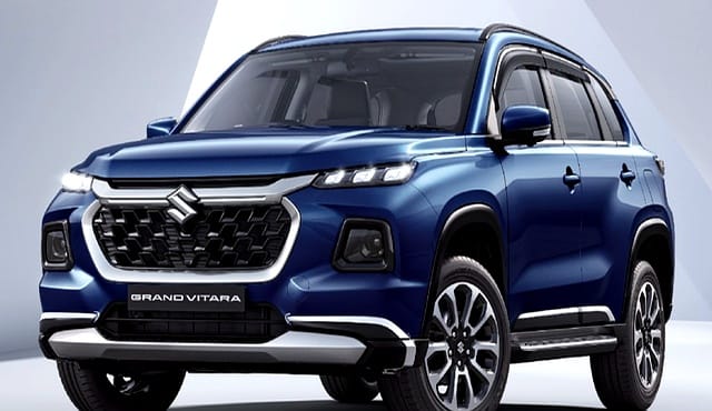 2025 Maruti Grand Vitara SUV in blue color