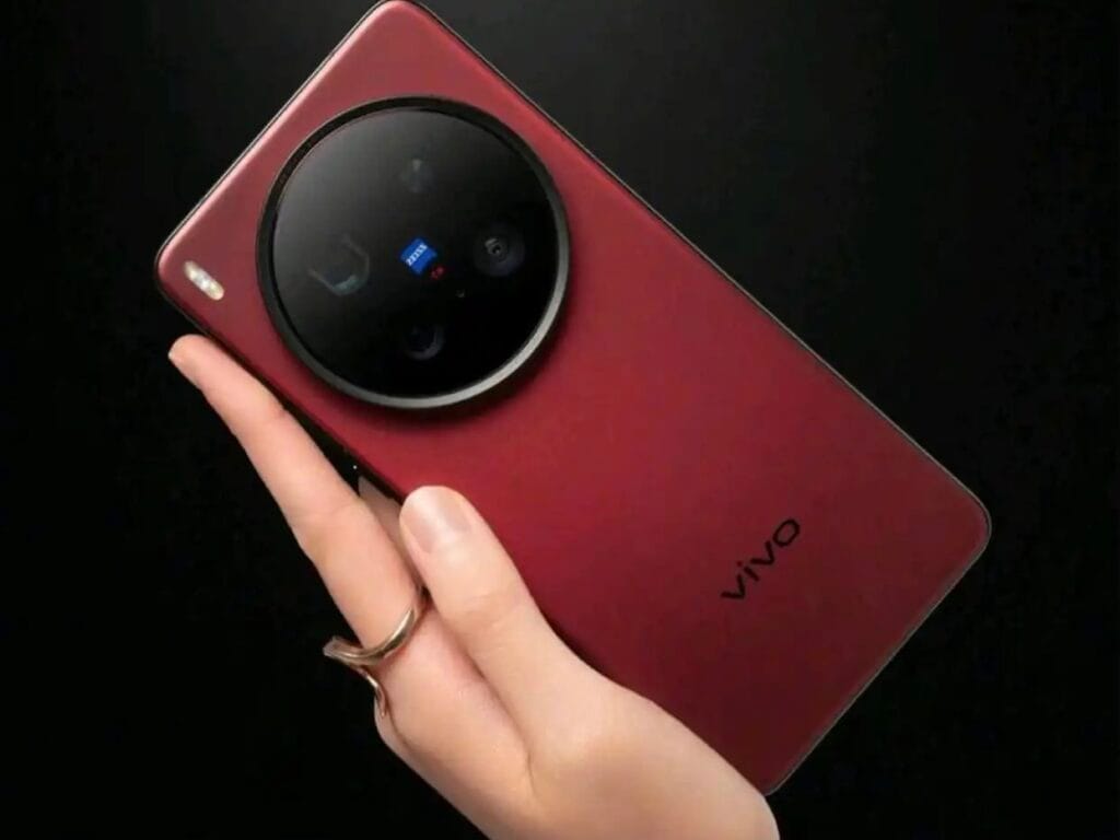 Vivo X300 Pro red color with large camera module