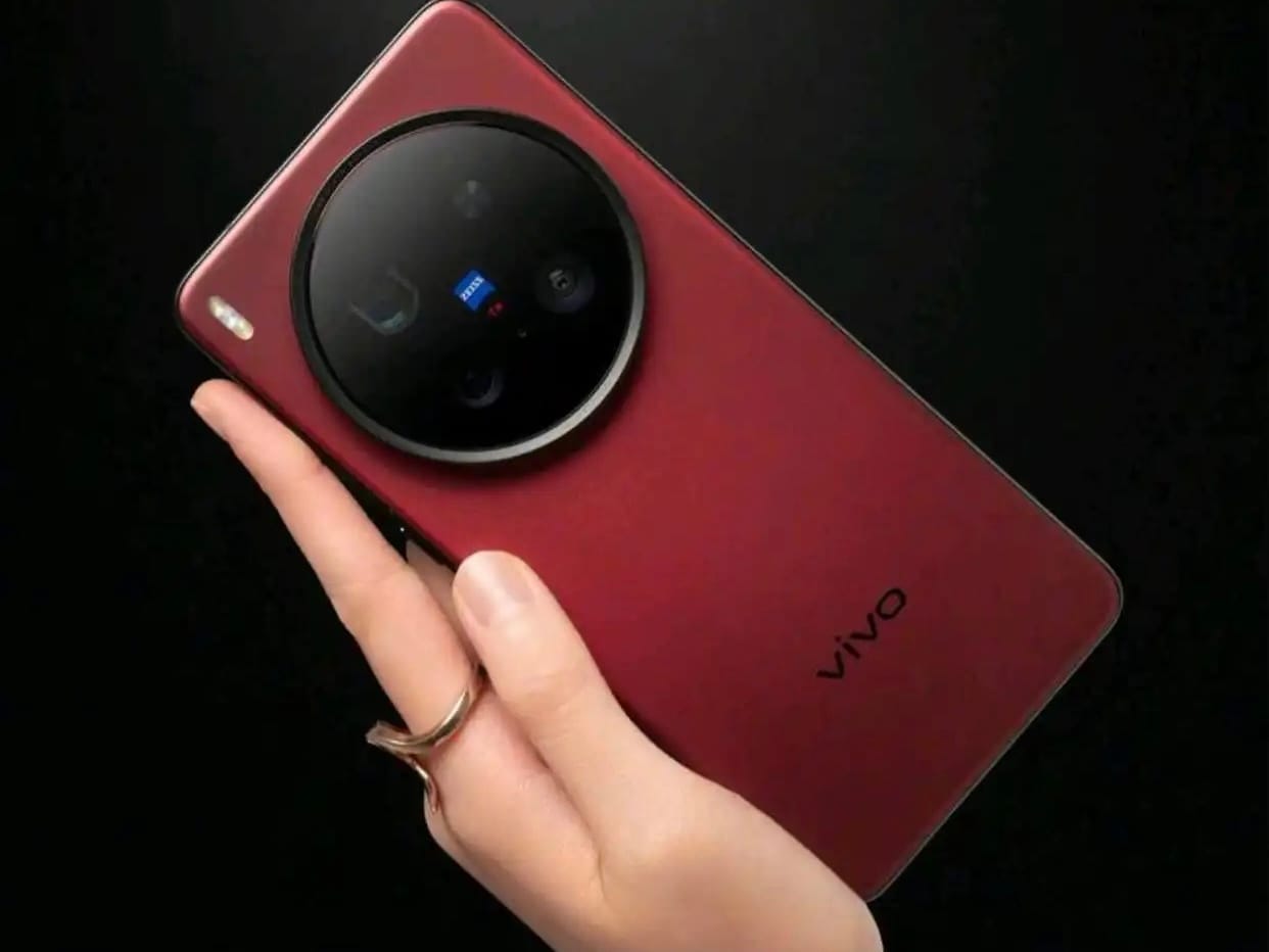 Vivo X300 Pro red color with large camera module