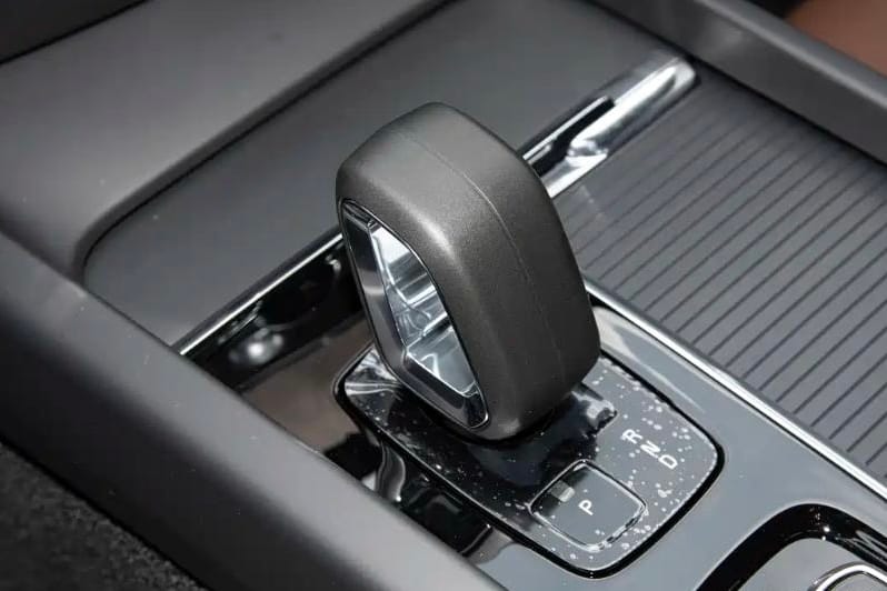 Close-up of Volvo S60 automatic gear shifter