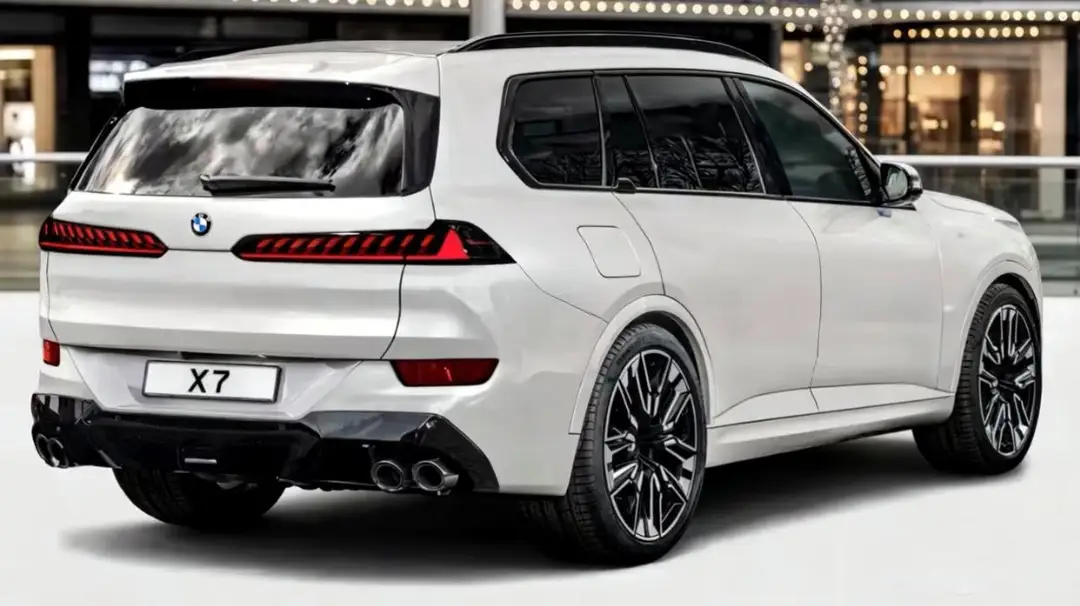 2026 BMW X7 exterior design and rear view 