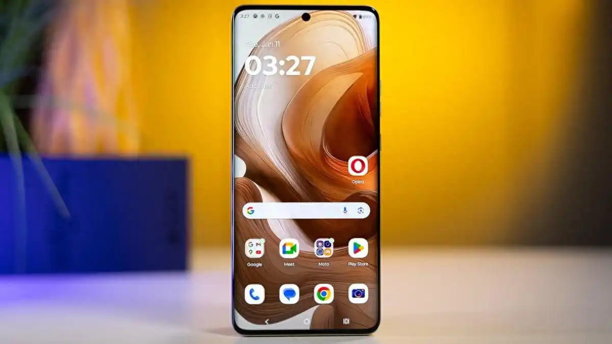 A close-up shot of the Motorola Edge 70 Ultra