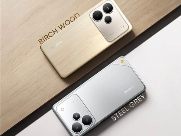 Realme P4 Pro 5G Birch Wood and Steel Grey