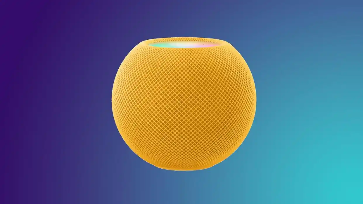 Yellow Apple Homepod mini smart speaker 2025 leak