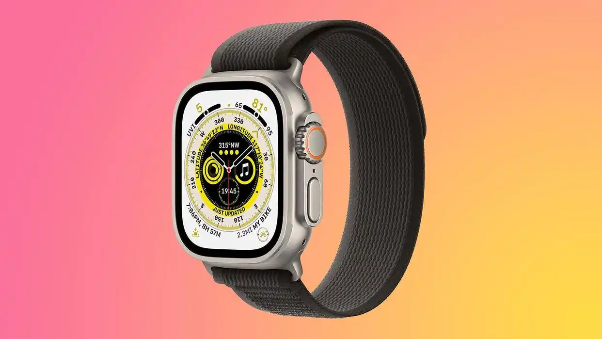 Apple Watch Ultra 3 with black strap