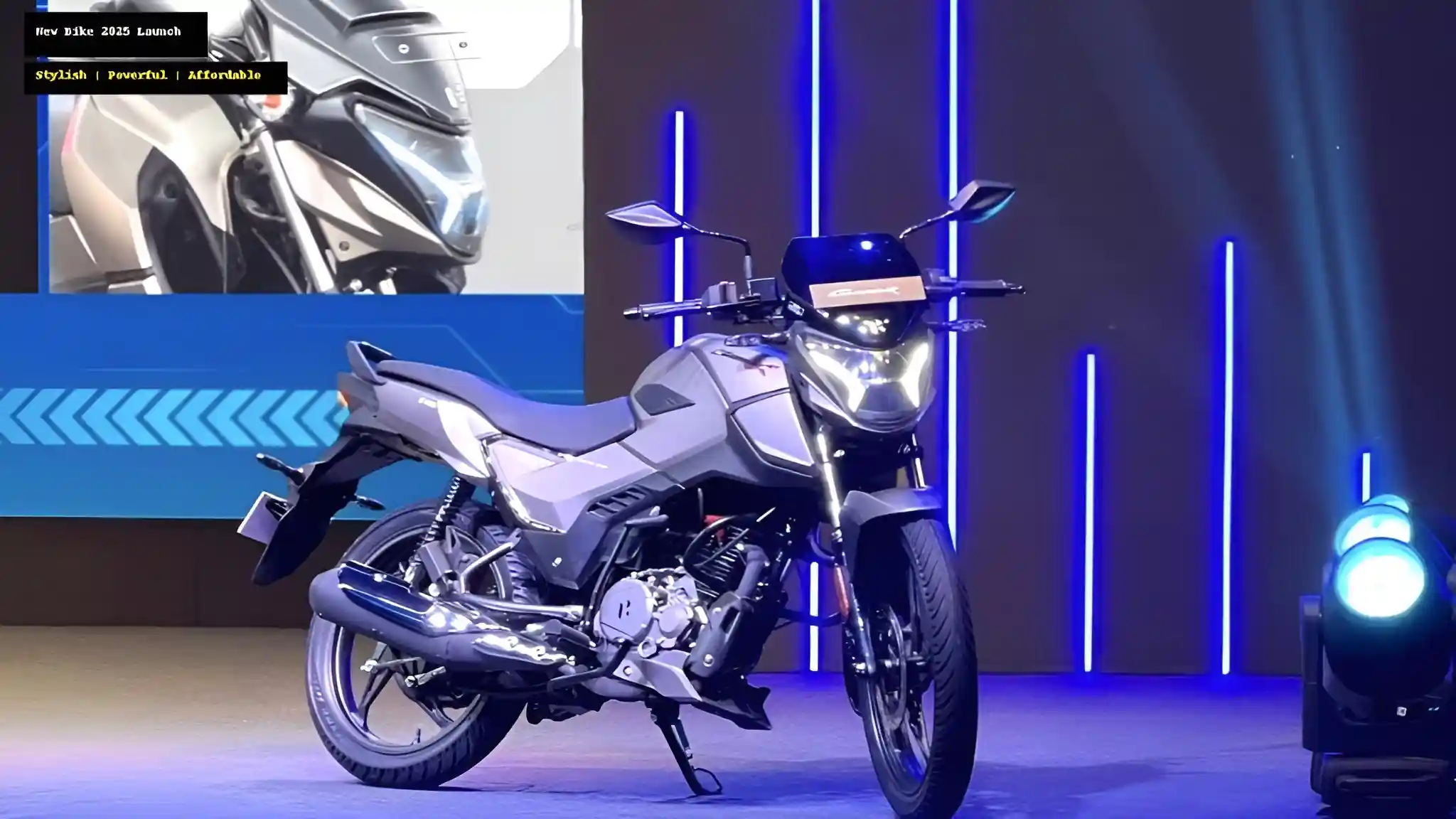 Hero Glamour X 125 in a subtle grey color