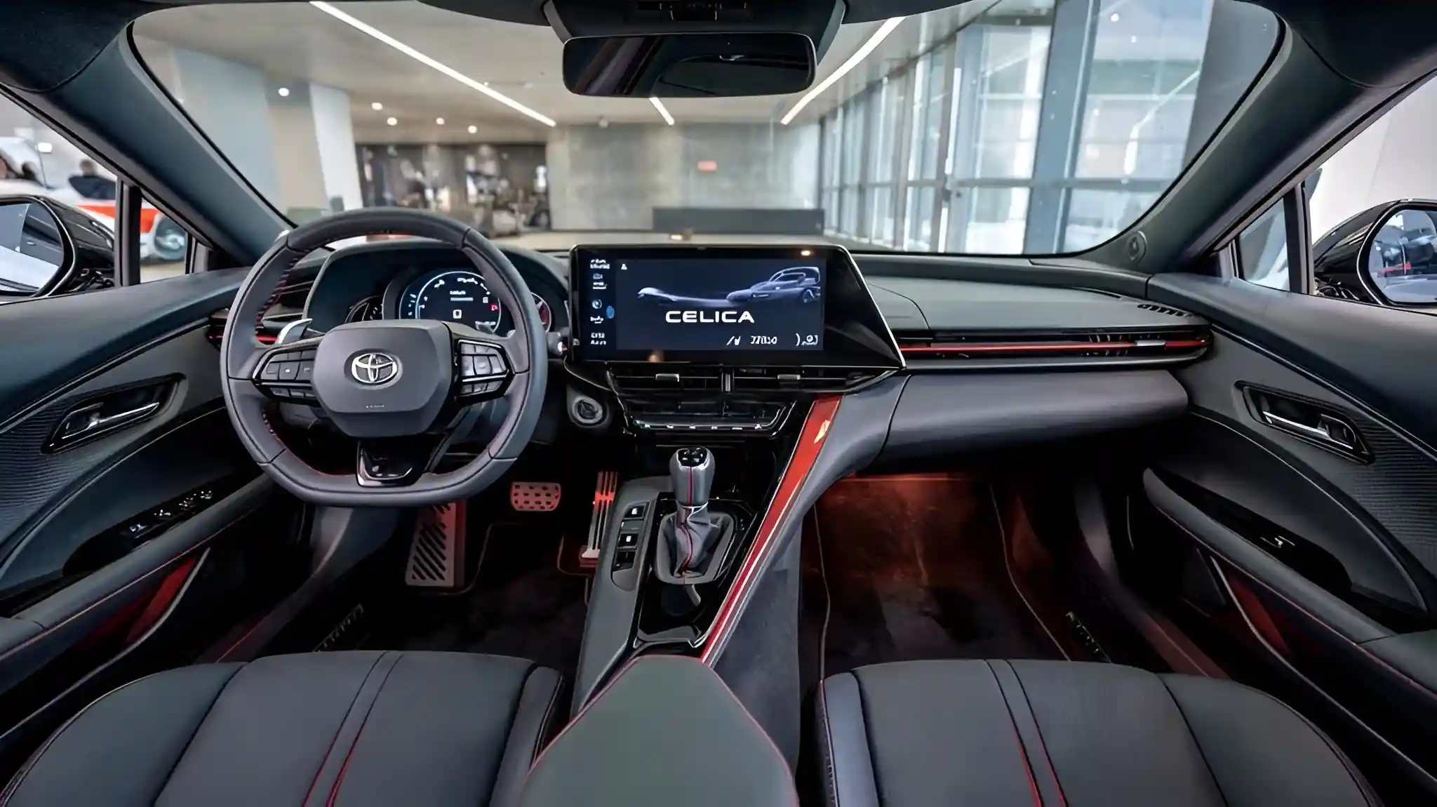2026 Toyota Celica interior with digital cockpit and advanced infotainment system