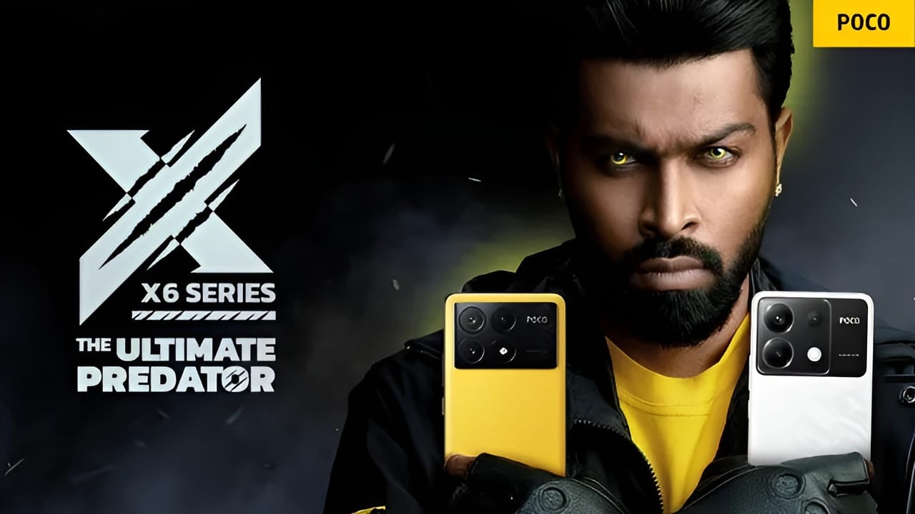 Poco X6 Pro 5G India launch poster shows bold design with yellow and white variants from the new X6 Series.