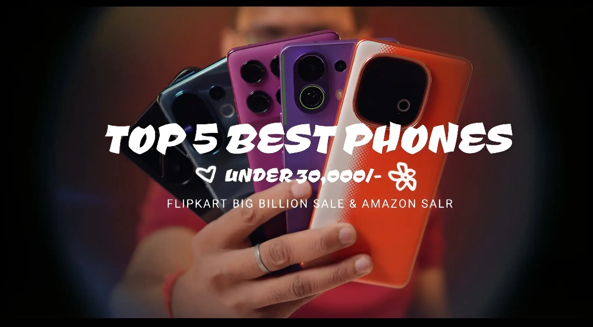 A compilation of the best 5G smartphones under 30000, including the iQOO Neo 10R and Motorola models.