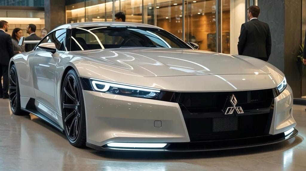 2026 Mitsubishi Lancer sports sedan showcased with sleek design and LED headlights